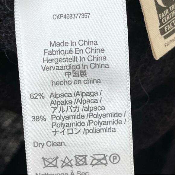 Madewell Prentiss Pullover Sweater Alpaca Bland Women's size  XS Navy Blue - Picture 6 of 11